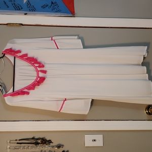 White and pink dress